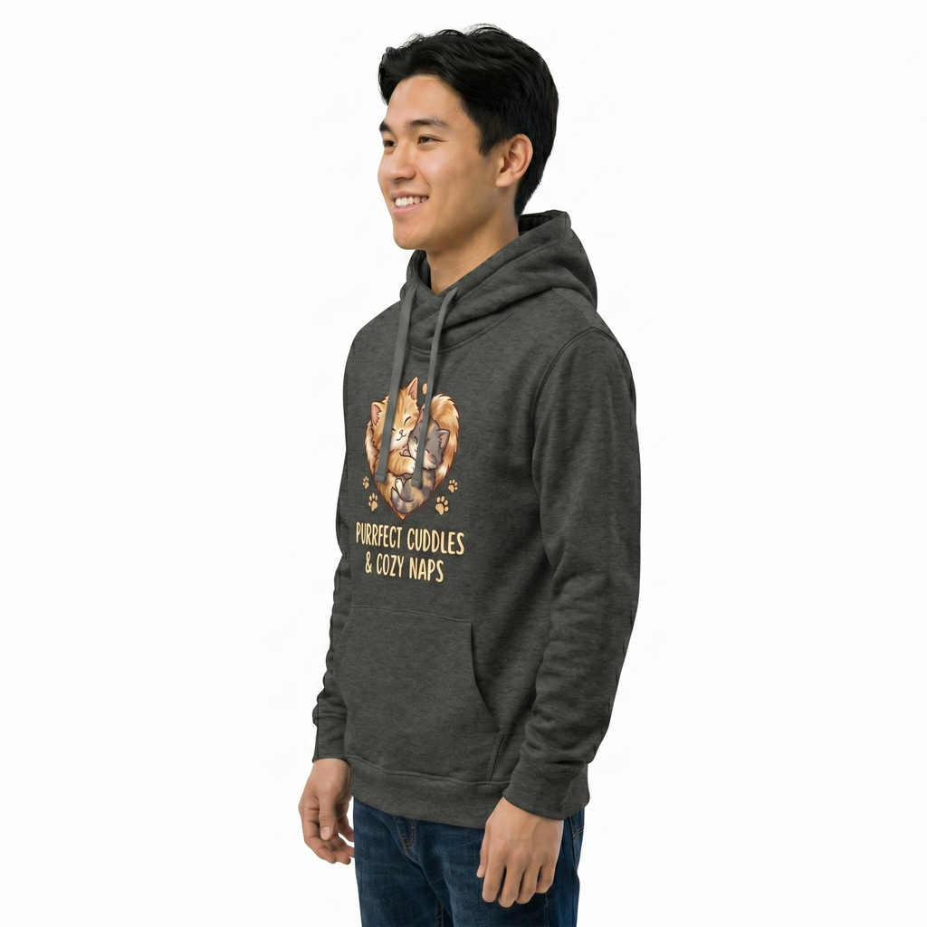 Purfect Cuddles Premium Charcoal Hoodie Forest Green